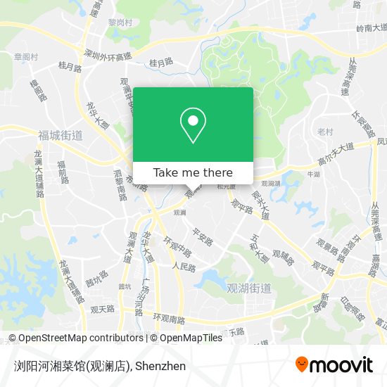浏阳河湘菜馆(观澜店) map