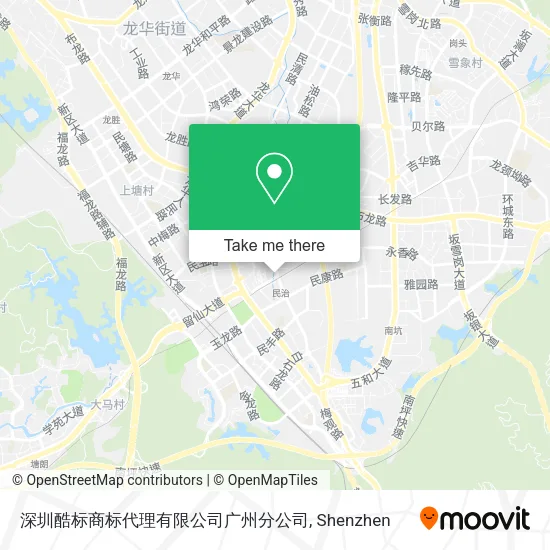 深圳酷标商标代理有限公司广州分公司 map