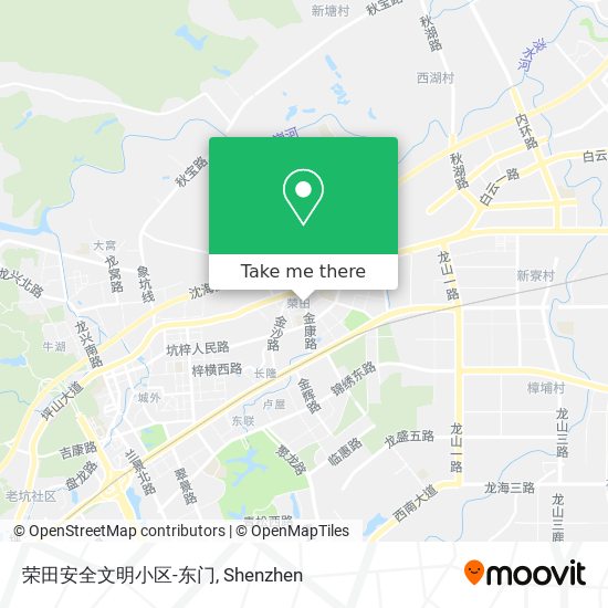 荣田安全文明小区-东门 map