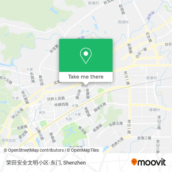 荣田安全文明小区-东门 map