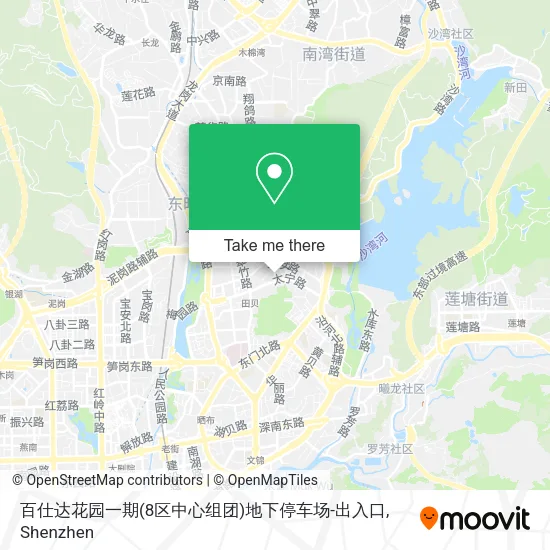百仕达花园一期(8区中心组团)地下停车场-出入口 map