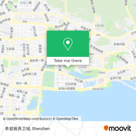 希腊雅典卫城 map