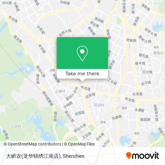 大岍农(龙华锦绣江南店) map