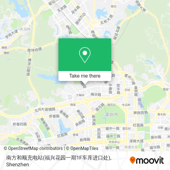 南方和顺充电站(福兴花园一期1F车库进口处) map