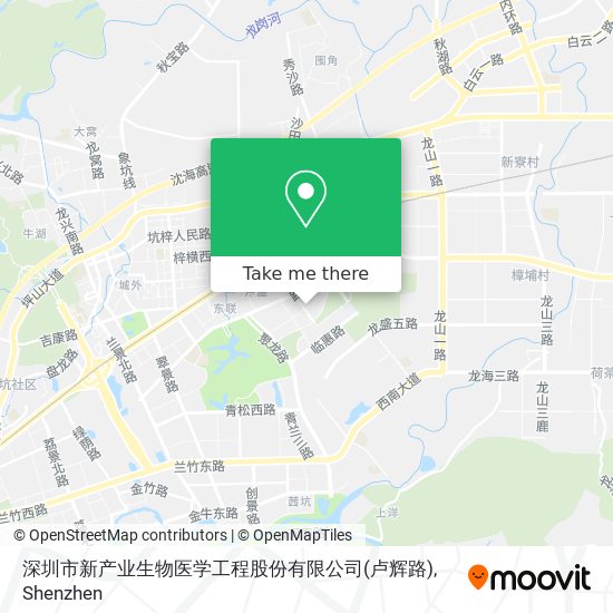 深圳市新产业生物医学工程股份有限公司(卢辉路) map