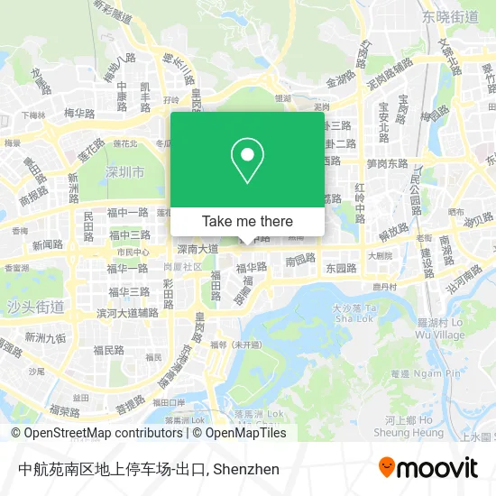 中航苑南区地上停车场-出口 map