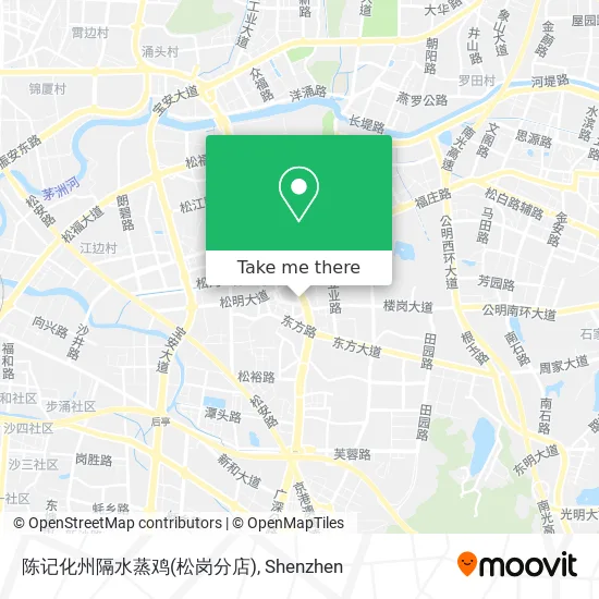 陈记化州隔水蒸鸡(松岗分店) map