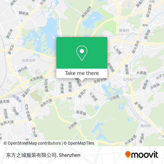 东方之城服装有限公司 map