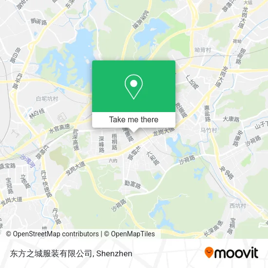 东方之城服装有限公司 map