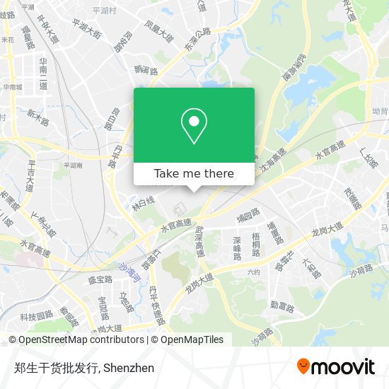 郑生干货批发行 map