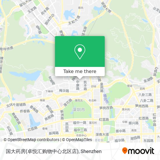 国大药房(卓悦汇购物中心北区店) map