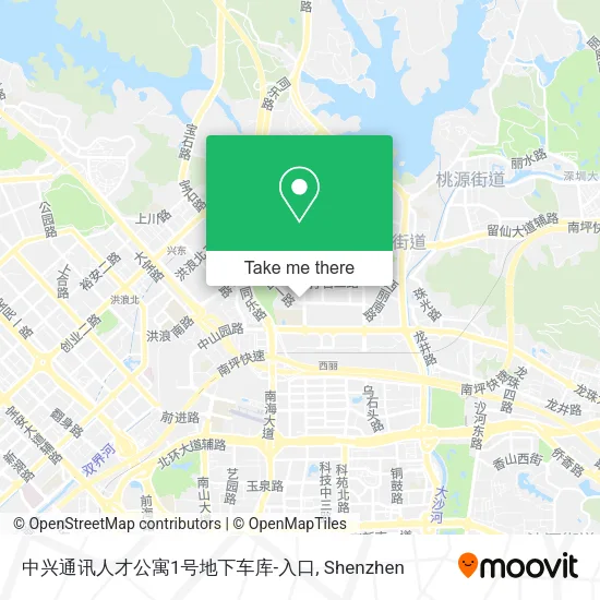 中兴通讯人才公寓1号地下车库-入口 map