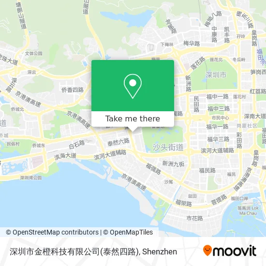 深圳市金橙科技有限公司(泰然四路) map