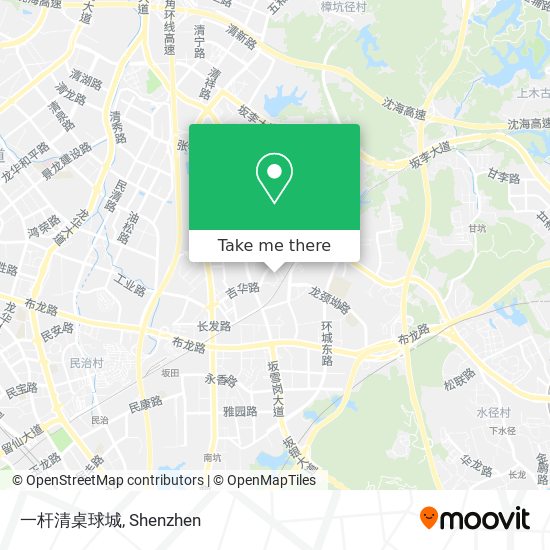 一杆清桌球城 map