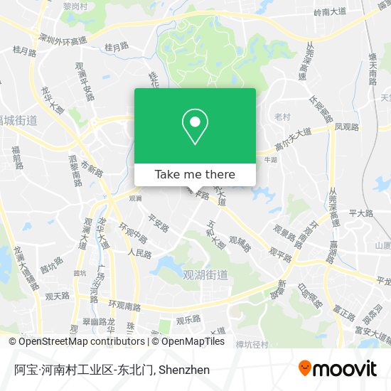 阿宝·河南村工业区-东北门 map