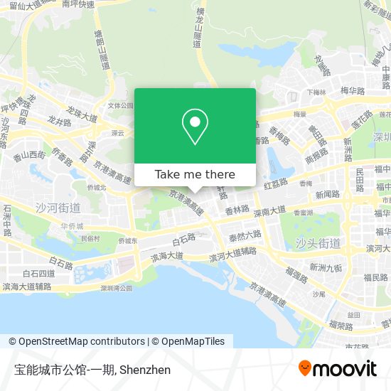 宝能城市公馆-一期 map