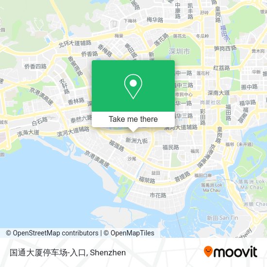 国通大厦停车场-入口 map