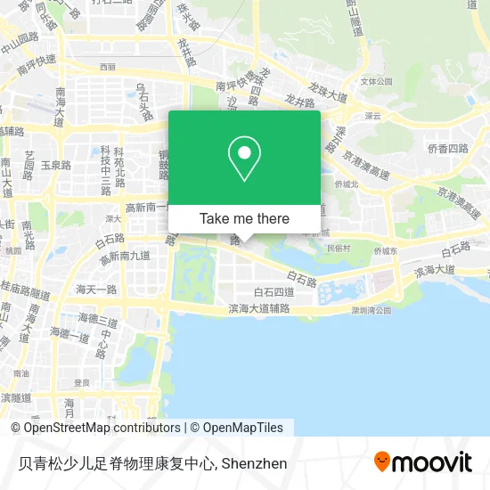 贝青松少儿足脊物理康复中心 map