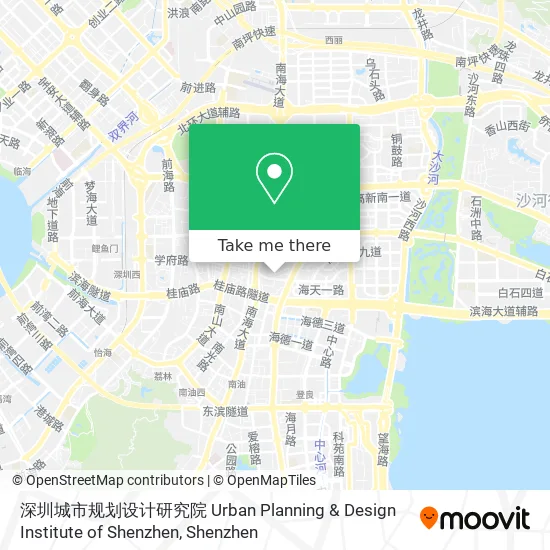 深圳城市规划设计研究院 Urban Planning & Design Institute of Shenzhen map