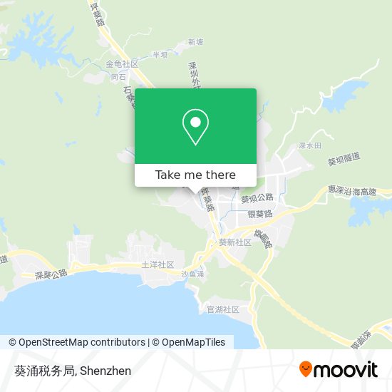 葵涌税务局 map