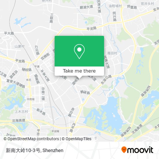 新南大岭10-3号 map