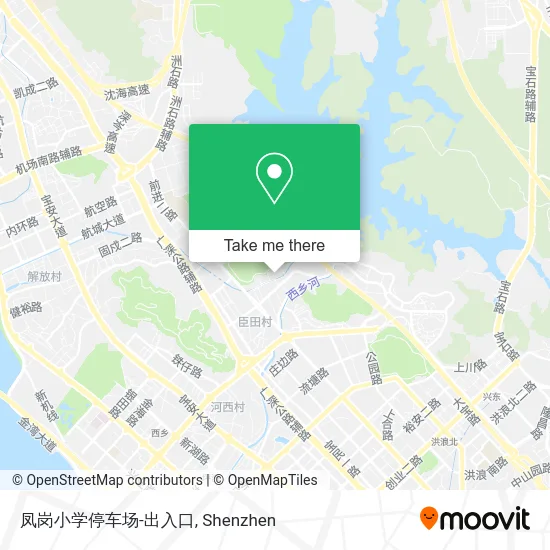 凤岗小学停车场-出入口 map