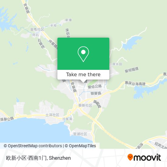 欧新小区-西南1门 map