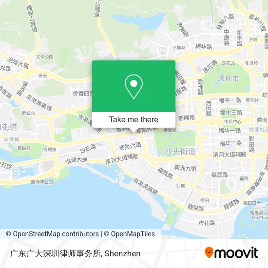 广东广大深圳律师事务所 map