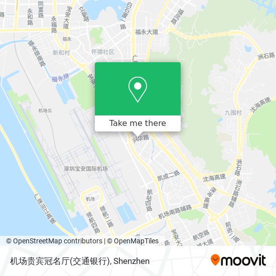 机场贵宾冠名厅(交通银行) map