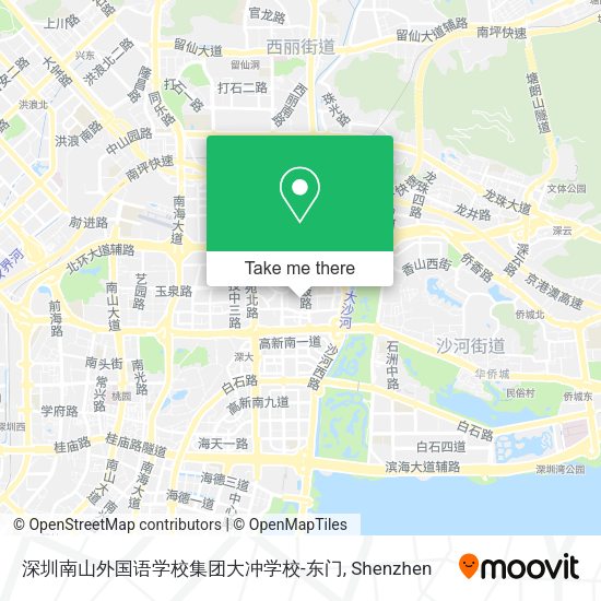 深圳南山外国语学校集团大冲学校-东门 map