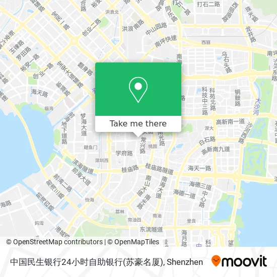 中国民生银行24小时自助银行(苏豪名厦) map
