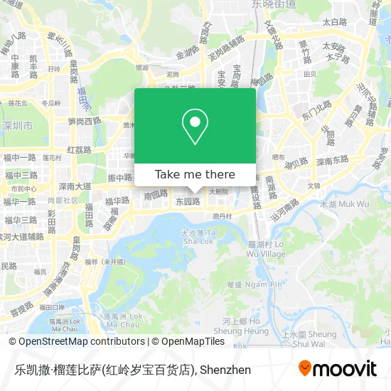 乐凯撒·榴莲比萨(红岭岁宝百货店) map