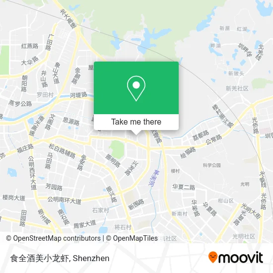 食全酒美小龙虾 map
