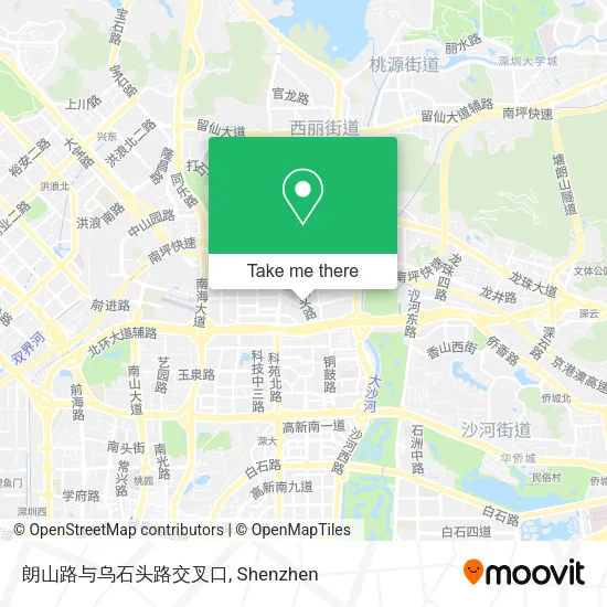 朗山路与乌石头路交叉口 map