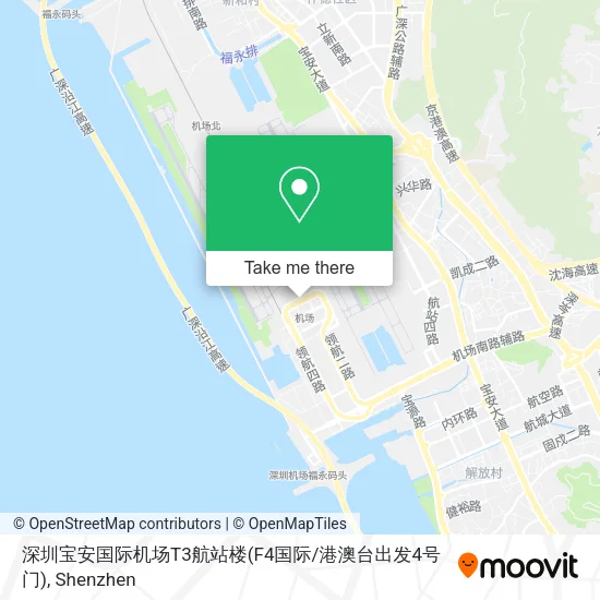 深圳宝安国际机场T3航站楼(F4国际/港澳台出发4号门) map