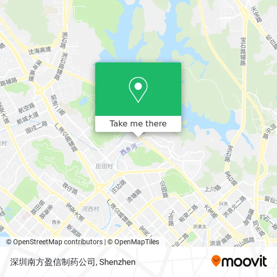 深圳南方盈信制药公司 map