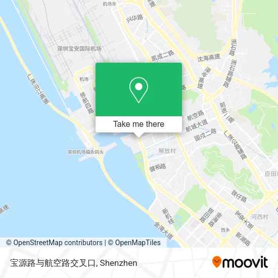 宝源路与航空路交叉口 map