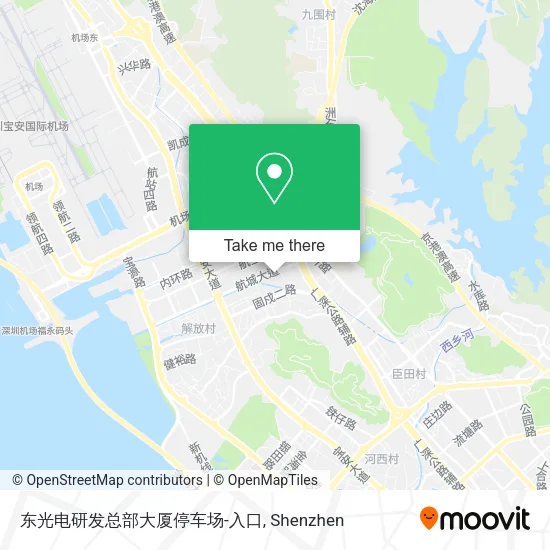东光电研发总部大厦停车场-入口 map