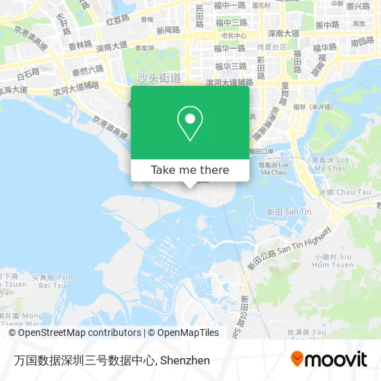 万国数据深圳三号数据中心 map