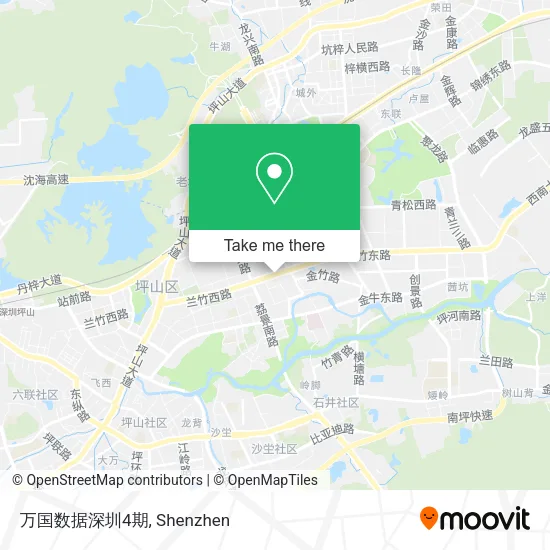 万国数据深圳4期 map