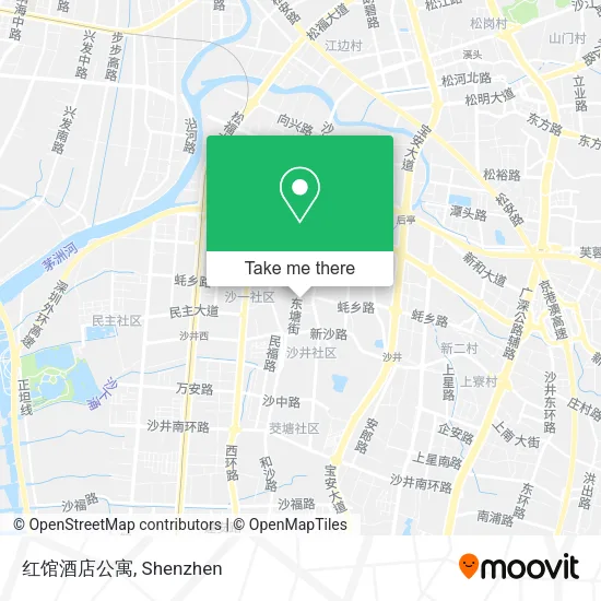 红馆酒店公寓 map