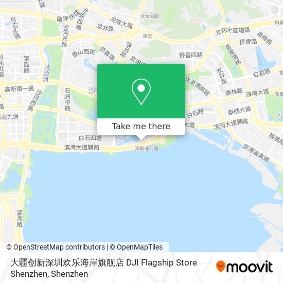 大疆创新深圳欢乐海岸旗舰店 DJI Flagship Store Shenzhen map