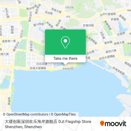 大疆创新深圳欢乐海岸旗舰店 DJI Flagship Store Shenzhen map