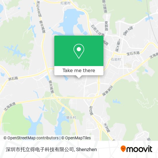 深圳市托立得电子科技有限公司 map