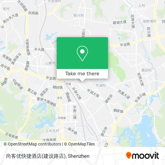 尚客优快捷酒店(建设路店) map