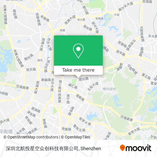 深圳北航投星空众创科技有限公司 map