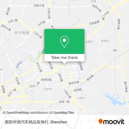 惠阳华强汽车精品装饰行 map