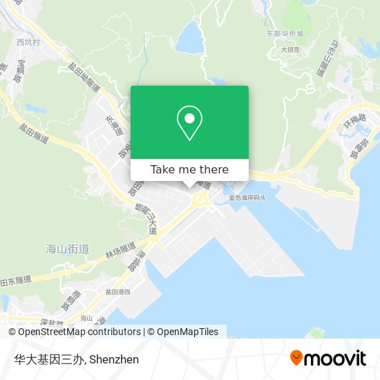 华大基因三办 map