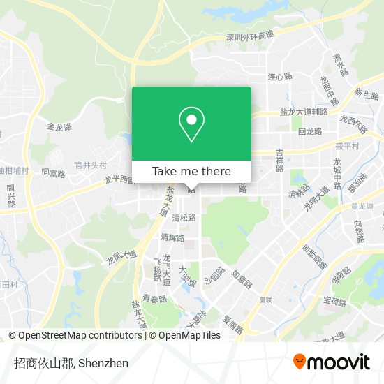招商依山郡 map