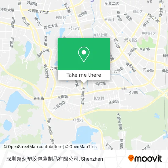 深圳超然塑胶包装制品有限公司 map